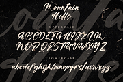 Mountain Hills - Brush Script Font, a Script Font by Fikryal Studio (Thumbnail 9 of 11)