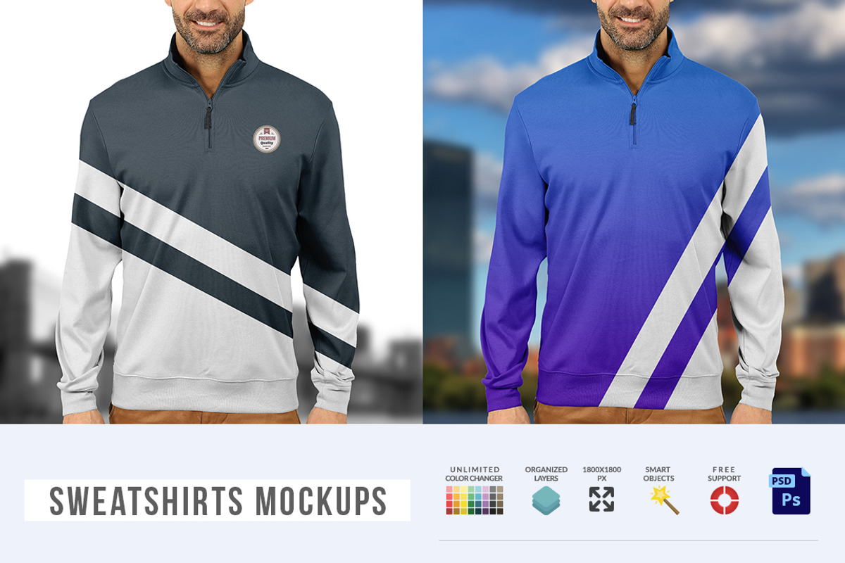Men Sweatshirts Mock-ups, a Hoody Mockup by Mock-up Store (Photo 4 of 5)