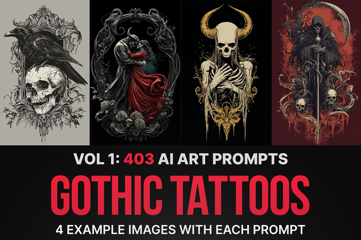 403 Prompts for Gothic Tattoos, an Illustration by Sevenstyles (Photo 1 of 15)