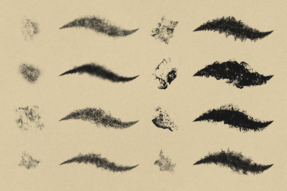 Grunge Textures Photoshop Brushes, a Brush Add-On by GRANCI STUDIOS (Photo 2 of 5)