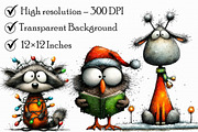 Whimsical Christmas Woodland Friends, an Illustration by Libby Wishes (Thumbnail 6 of 8)