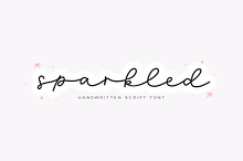 Sparkled | Handwritten Script Font