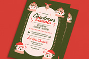 Retro Christmas Carol Event Flyer, a Flyer Template by Guuver (Thumbnail 2 of 3)
