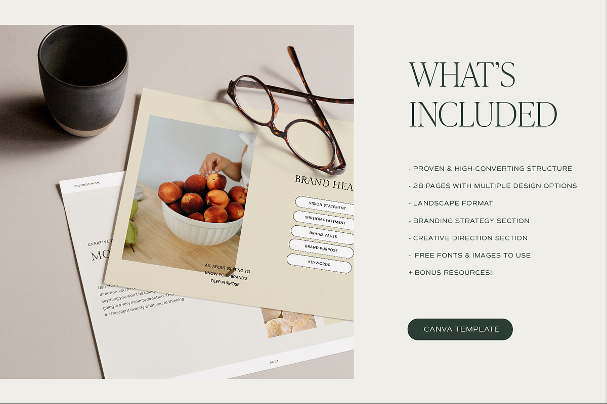 Branding Strategy Template + BONUS, a Presentation Template by Studio_Evergreen (Photo 3 of 12)