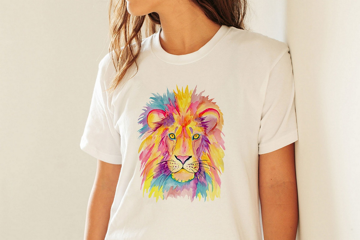 Watercolor Lion and Lioness, an Animal Illustration by ArtIrisArt (Photo 7 of 8)