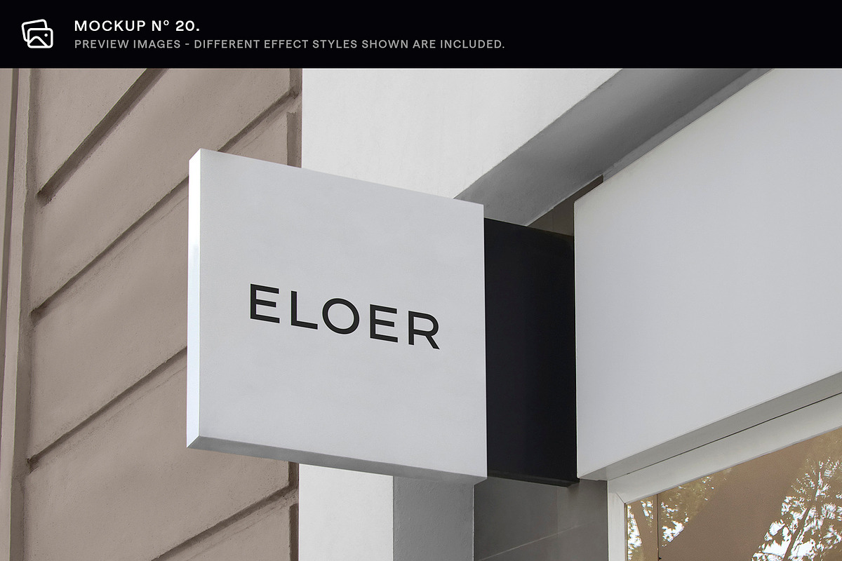 30 Signs & Facade Logo Mockups - V3, an Advertising Mockup by Asylab (Photo 27 of 38)