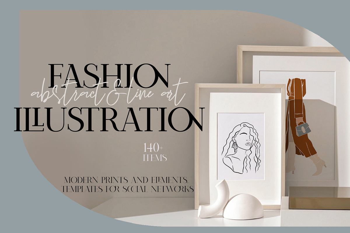 MODERN FEMALE abstract & line art, a Person Illustration by Alisha Gronska (Photo 8 of 9)