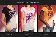 Women T-Shirt Mockups, a Shirt Mockup by Indieground Design Inc. (Thumbnail 5 of 5)