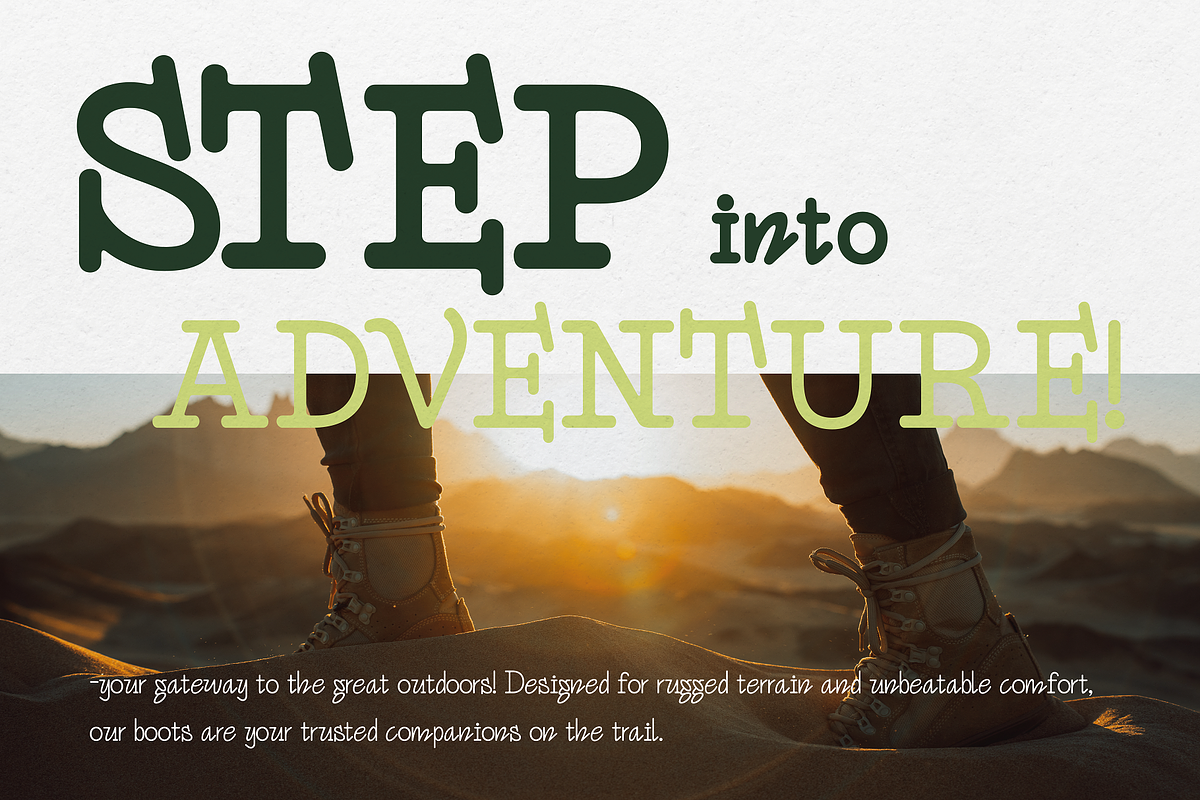 Funtique - Unique Serif Typeface, a Serif Font by HipFonts (Photo 6 of 10)