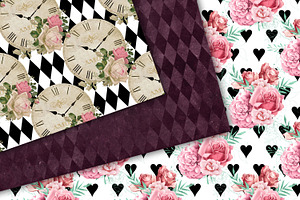 Blush Alice In Wonderland Patterns