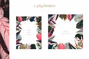 Pink tropical frames and patterns, an Illustration by marie dricot (Thumbnail 4 of 15)