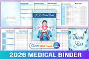 2026 Medical Binder, a Stationery Template by Designmela01 (Thumbnail 1 of 6)