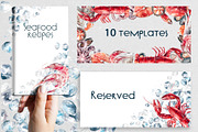 Seafood watercolor clipart, a Food Illustration by Eva Kleinman (Thumbnail 5 of 13)