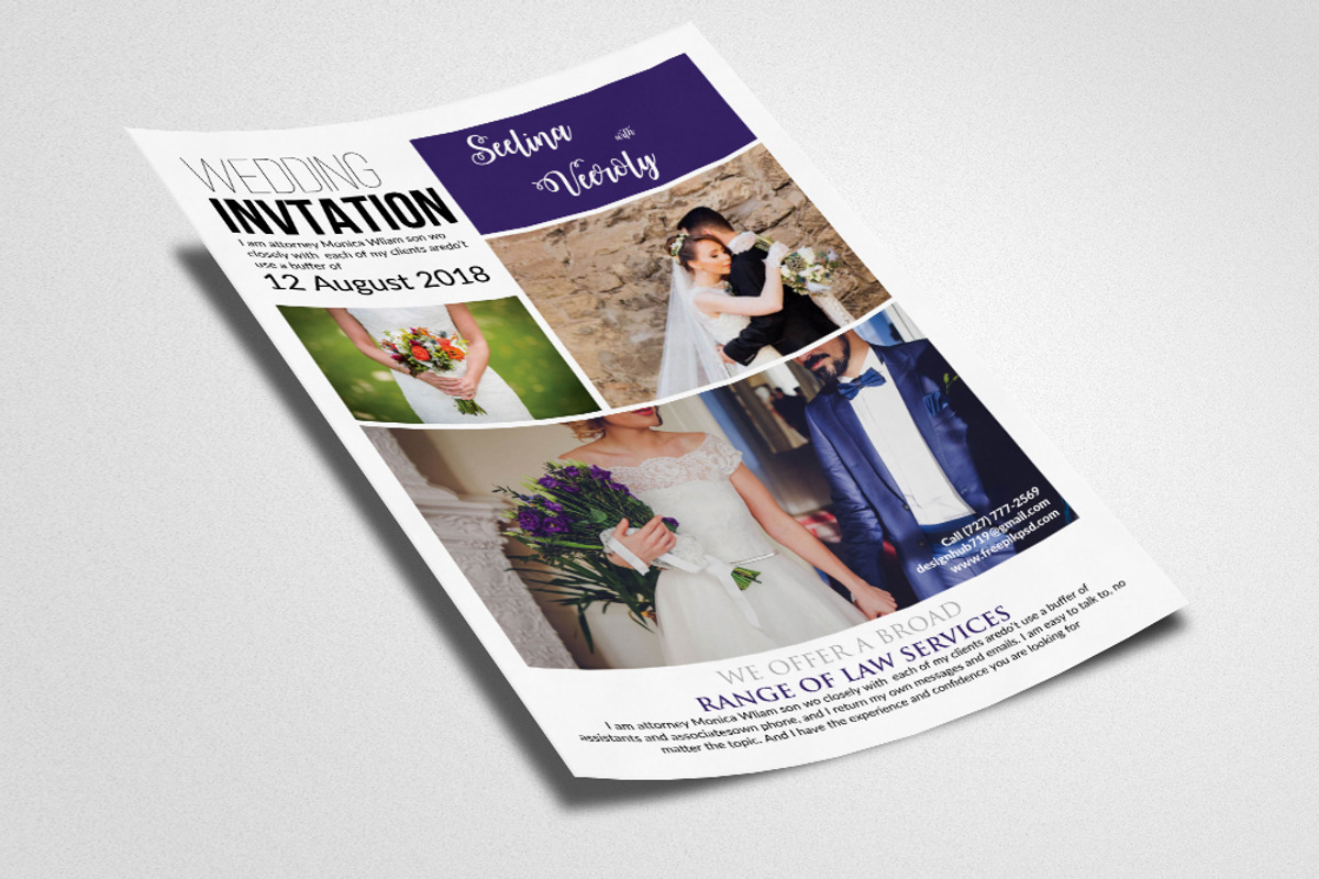 Wedding Flyer Templates, a Flyer Template by Psd Templates (Photo 2 of 2)