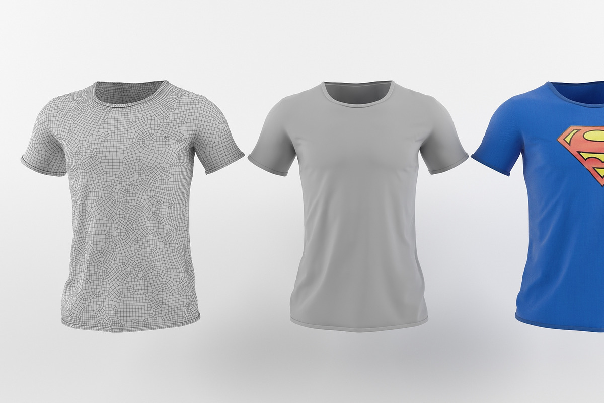 T-shirt collection 3D model, a Characters & Person 3D Model by mrGarret (Photo 13 of 17)