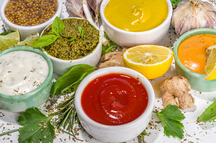 Set of various classic sauces, a Food & Drink Photo by Rimma