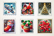 Cozy Holiday Mail Stamp Collection, an Illustration by RobertsArt (Thumbnail 4 of 5)
