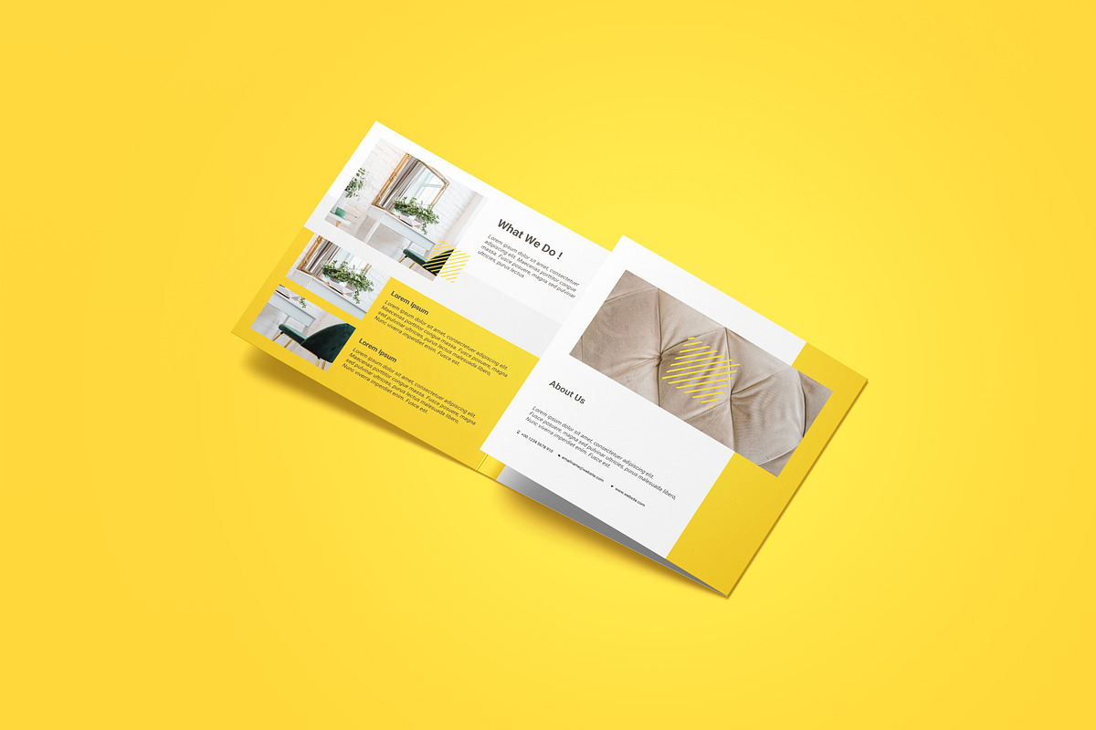 Square Trifold Brochure Mockup, a Product Mockup by Mockup Supper (Photo 4 of 17)