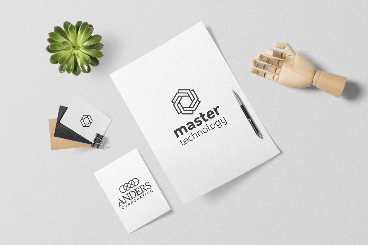 Geometric Logos - volume 02, a Branding & Logo Template by Davide Bassu (Photo 6 of 7)