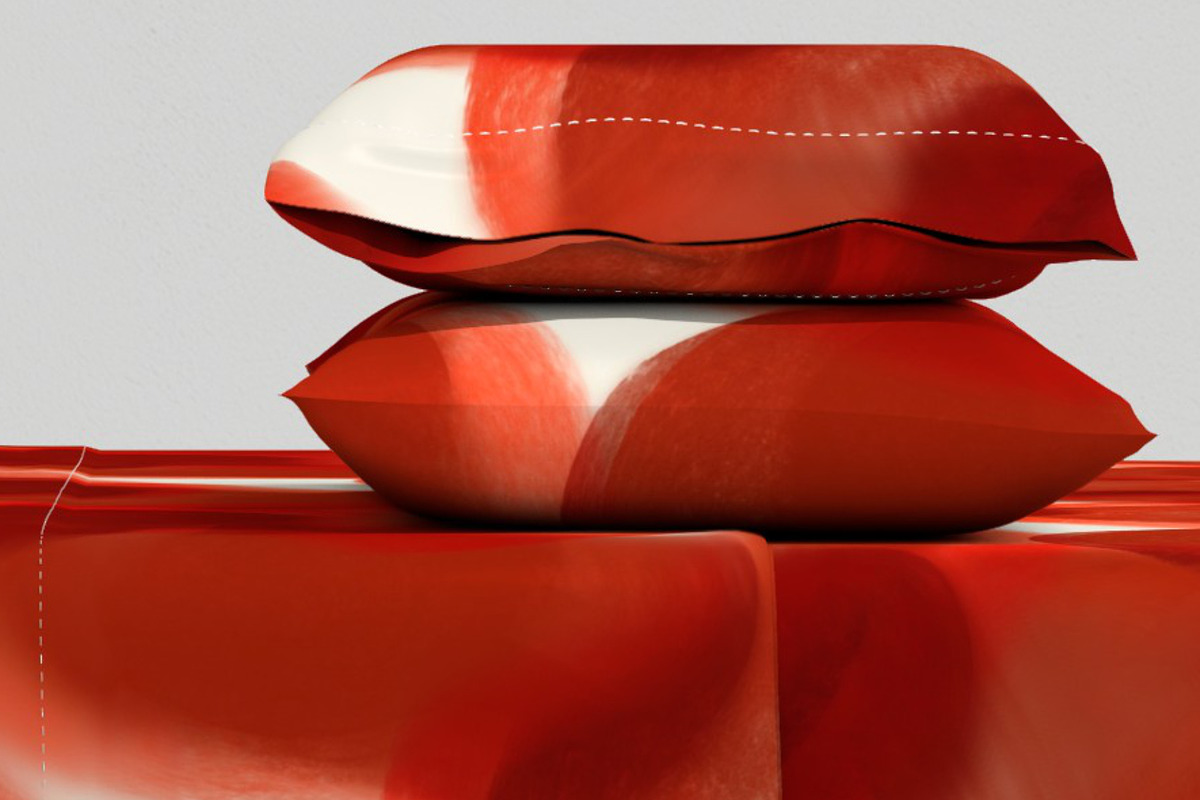 Abstract water red drops shapes, a Pattern Graphic by Nocito Design (Photo 2 of 5)