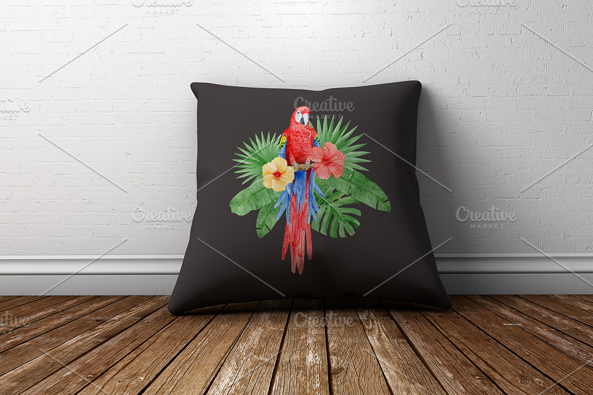 Watercolor tropical elements, an Animal Illustration by AV Design (Photo 8 of 12)