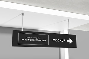 Celing Sign Mockup