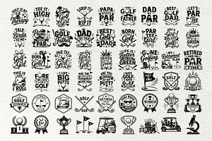 Golf SVG Bundle Sport Icons, an Outline Icon by DENIDigitalArtSudio