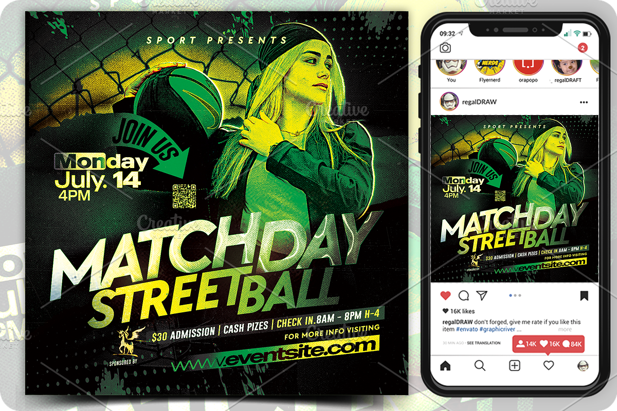 Streetball Sport Event Flyer