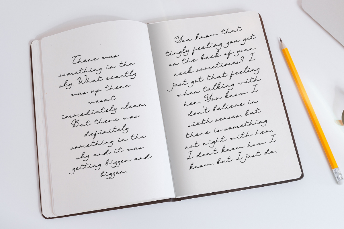 Tulisan Signature Font, a Script Font by Sronstudio (Photo 8 of 12)
