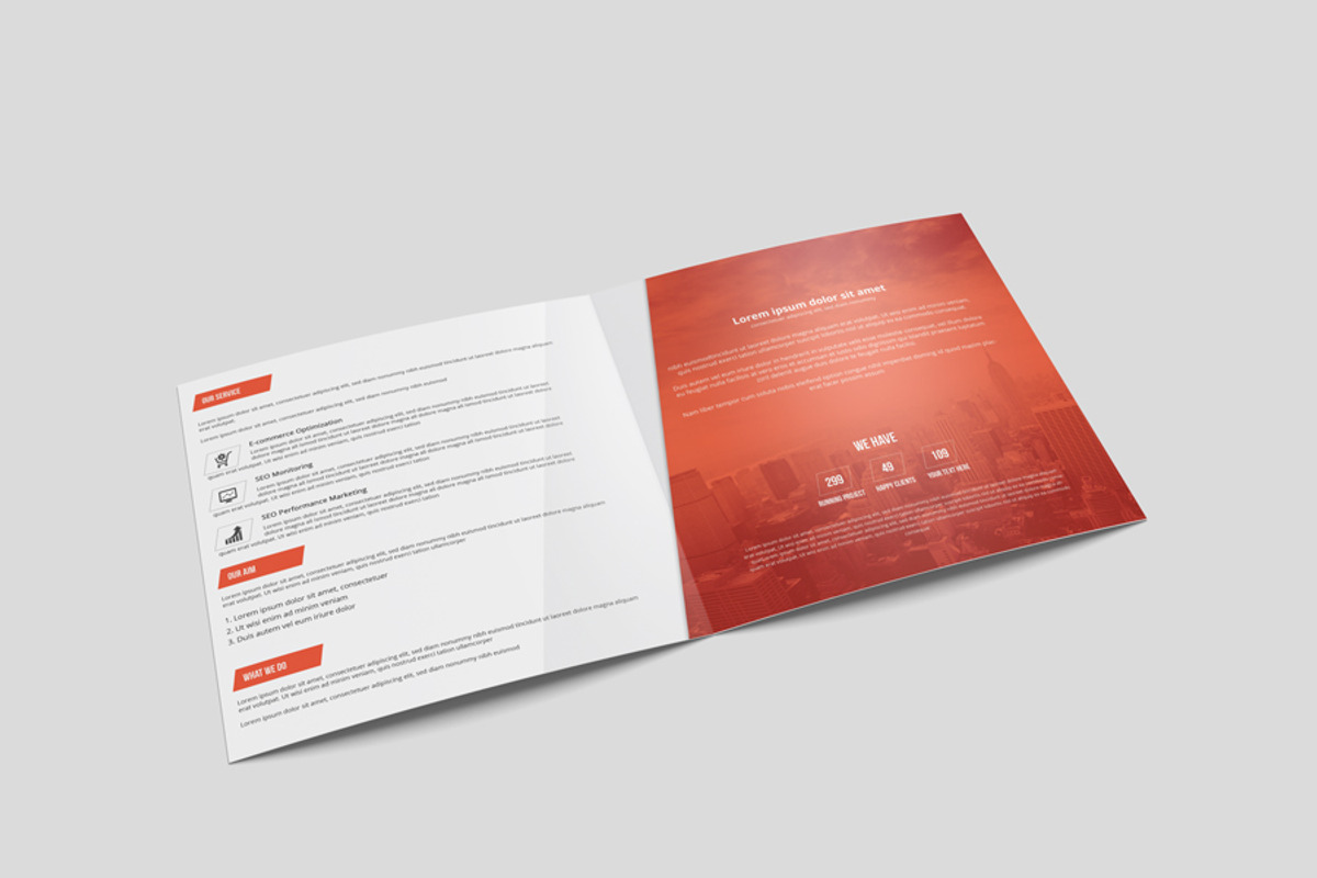 Corporate Square Bi-Fold Brochure, a Brochure Template by Creative Shop (Photo 1 of 5)