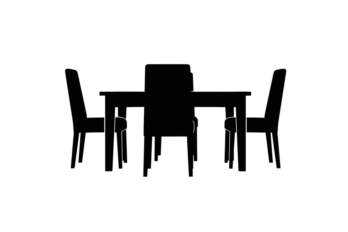 Modern Dining Table Silhouette, a Graphic by musafir_fashion (Photo 9 of 10)