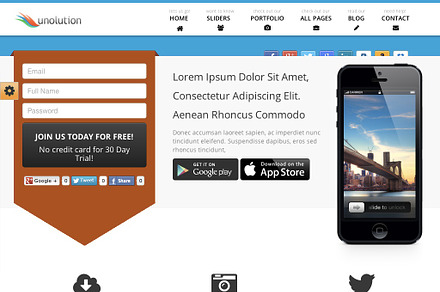 UNOLUTION Responsive WordPress Theme
