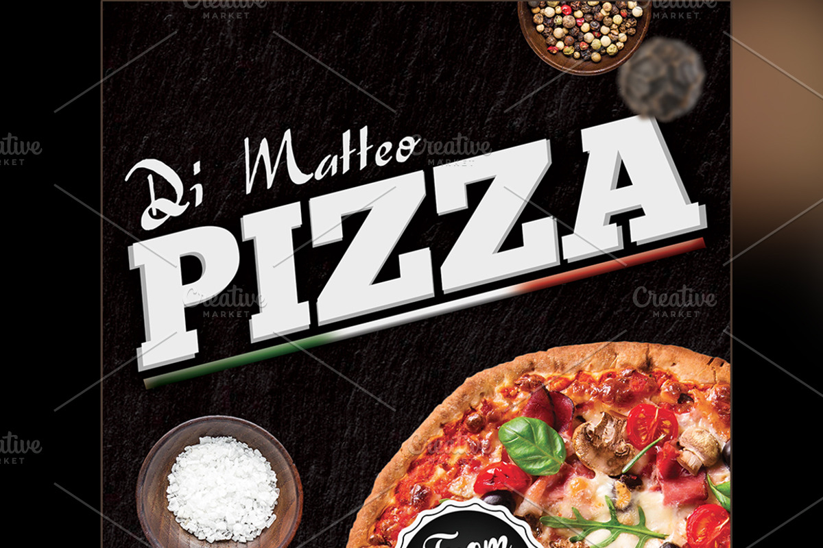 Italian Pizza Flyer Template, a Flyer Template by Studio 19 (Photo 5 of 9)