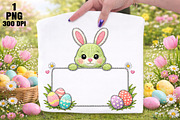 Bling Easter Bunny Frame PNG, an Illustration by Daily.Designs (Thumbnail 1 of 5)