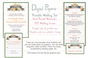 Printable DYI Wedding Set Banners, an Invitation Template by Digital Paperie (Thumbnail 2 of 2)