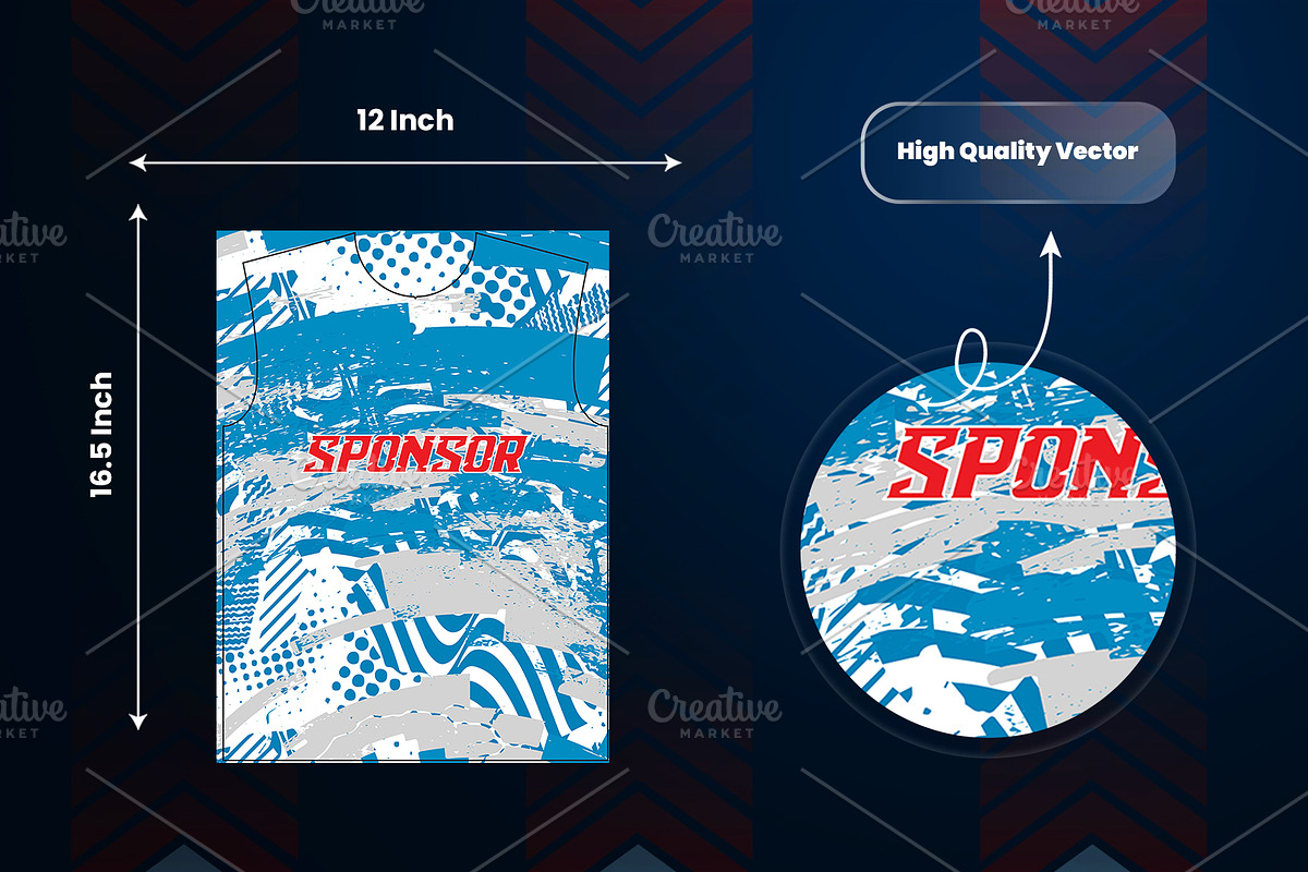 Abstract Sports Jersey Pattern, a Sport Illustration by samsulpassive (Photo 3 of 3)
