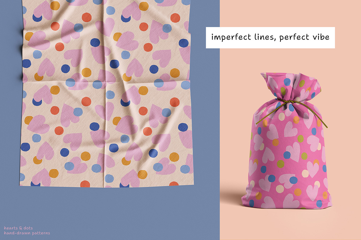 Hearts & Dots seamless patterns, a Pattern Graphic by iliveinoctober (Photo 11 of 12)