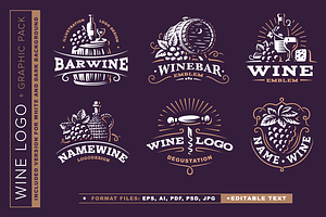 Wine graphic pack