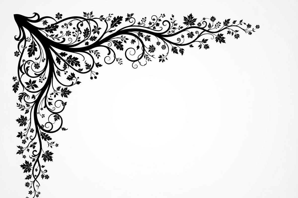 50 Tree Branch Corner Silhouette, a Decorative Illustration by Amazin_art (Photo 6 of 25)