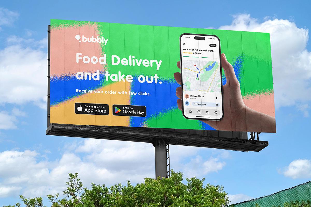 Billboard Poster Street Mockup, an Advertising Mockup by Asylab (Photo 2 of 5)