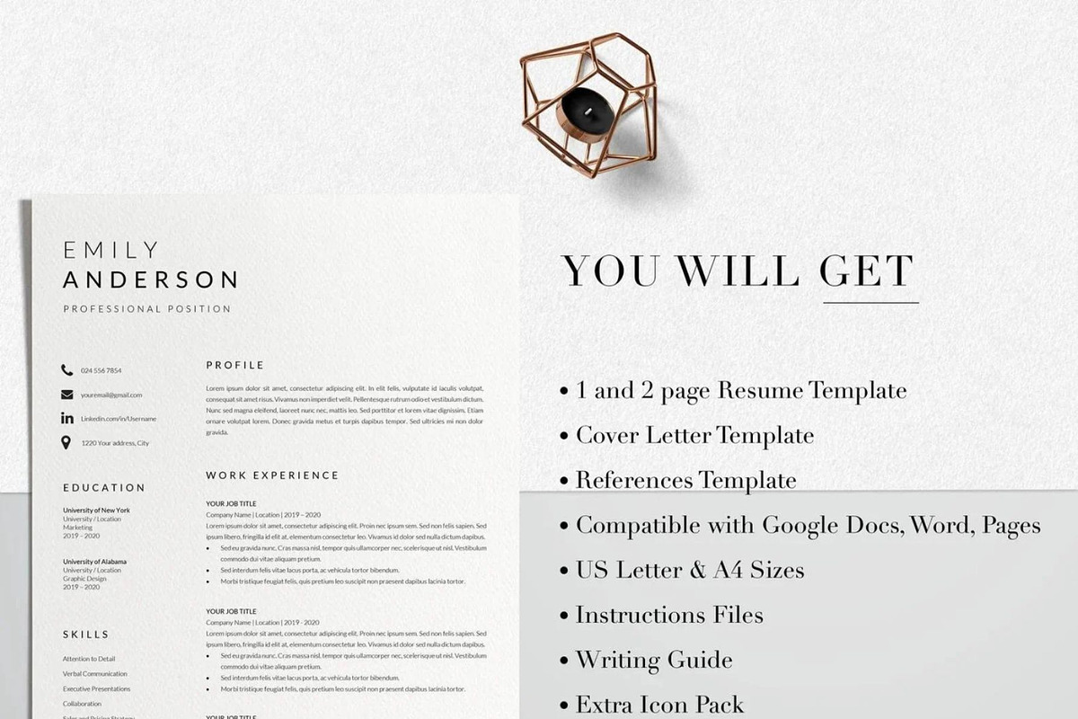 Basic CV Template Word, a Resume Template by LucaTheme (Photo 8 of 10)