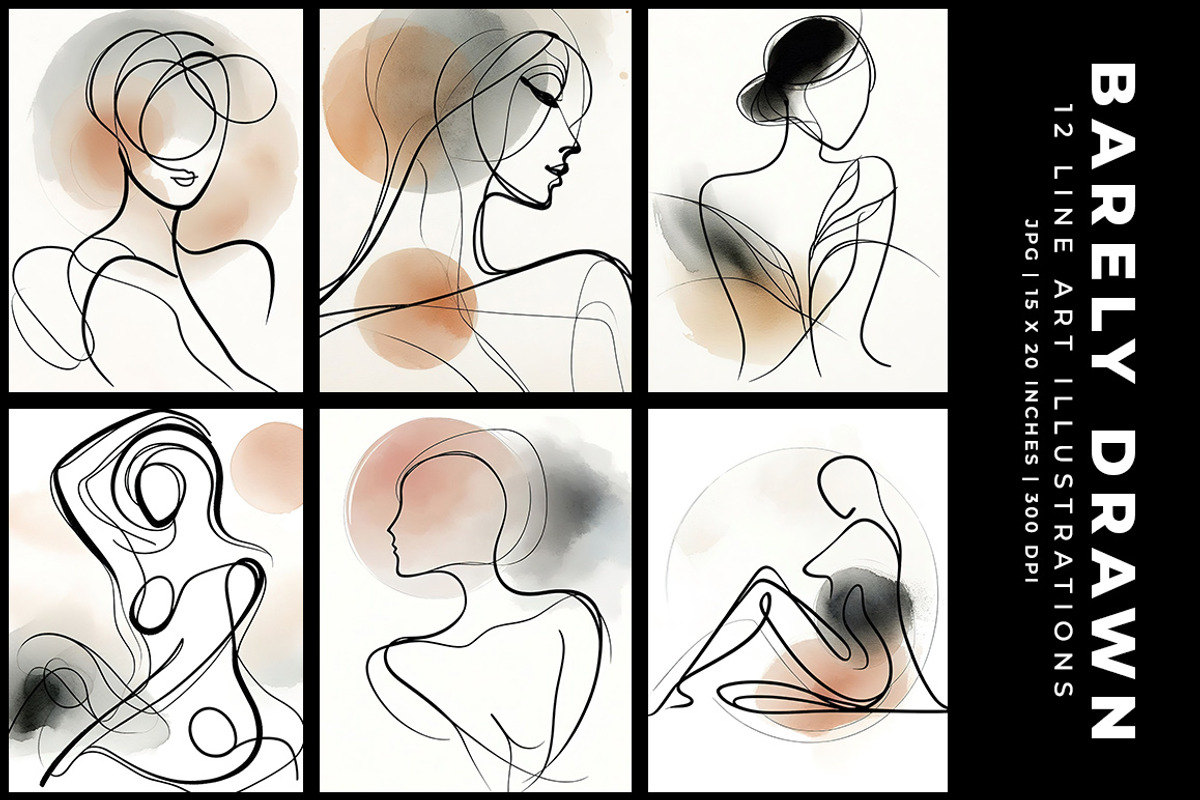 Barely Drawn, a Decorative Illustration by Digital Art Creations (Photo 3 of 9)
