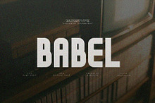 BABEL FONT - DISPLAY SAN SERIF