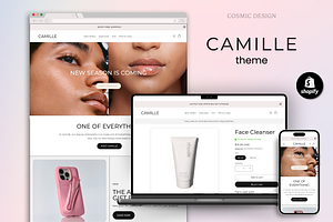 Camille Beauty Shopify Theme Website, a Shopify Template by Cosmic Design