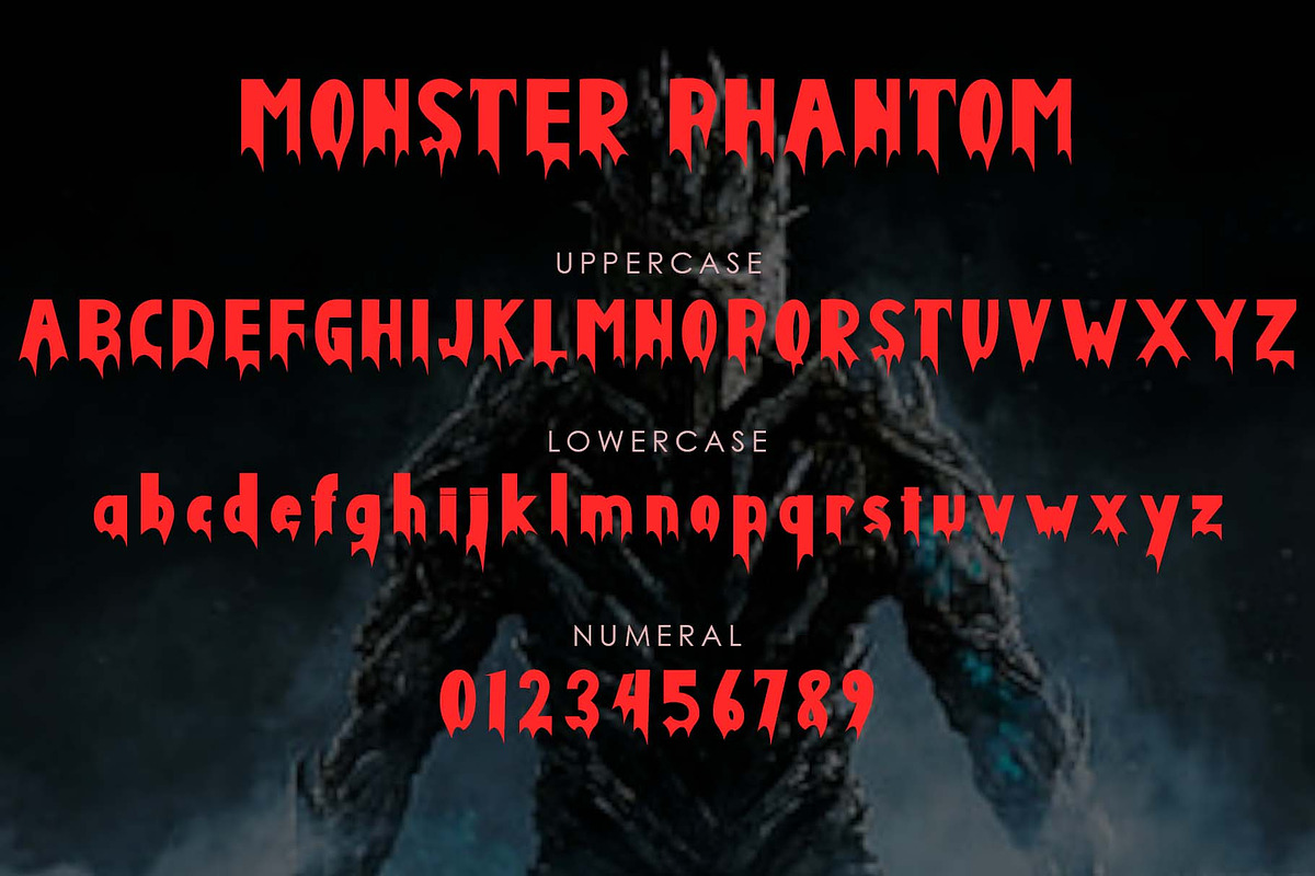 Monster Phantom, a Blackletter Font by Yoga Letter (Photo 5 of 6)