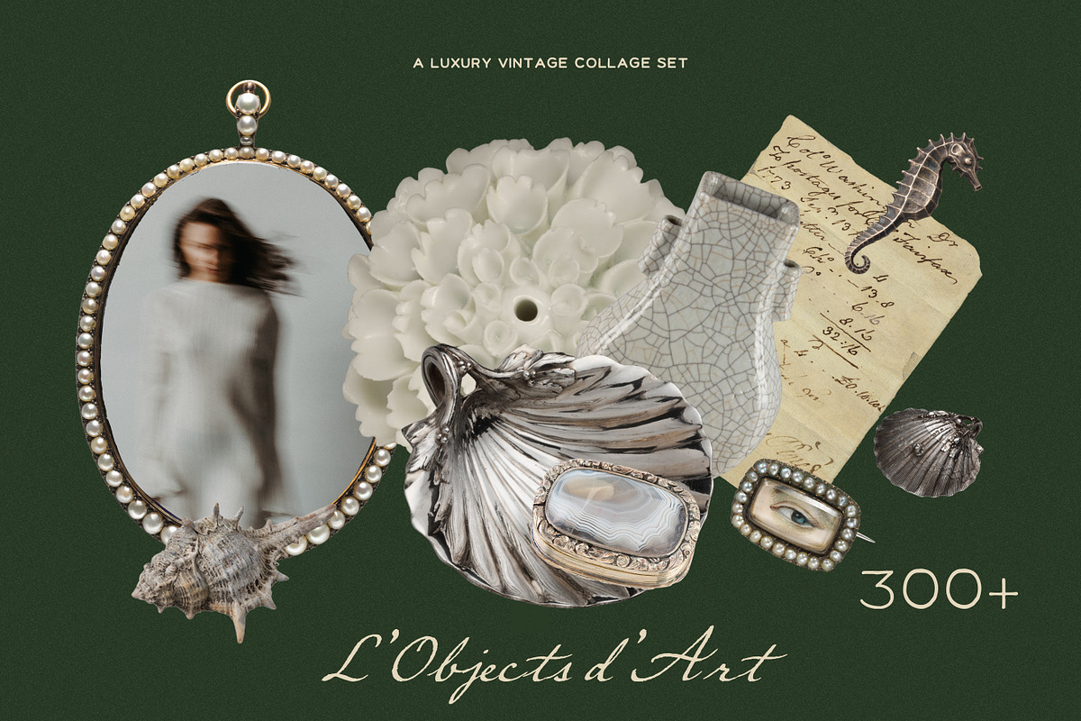 Silverware Mixed Media Collage Pack, an Object Graphic by Laras Wonderland (Photo 1 of 13)