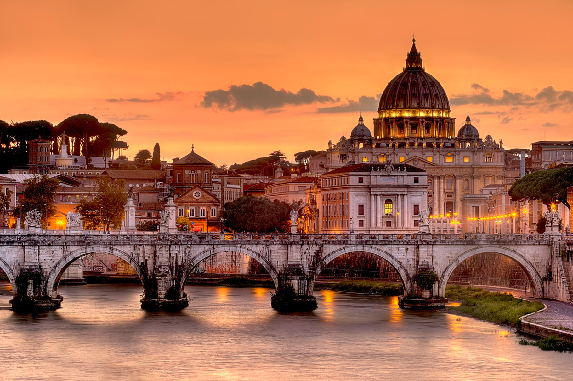 Rome at sunset featuring rome, vatican, and vatican city, an Architecture Photo by StudioJheronimus