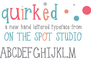 Quirked Handlettered Typeface