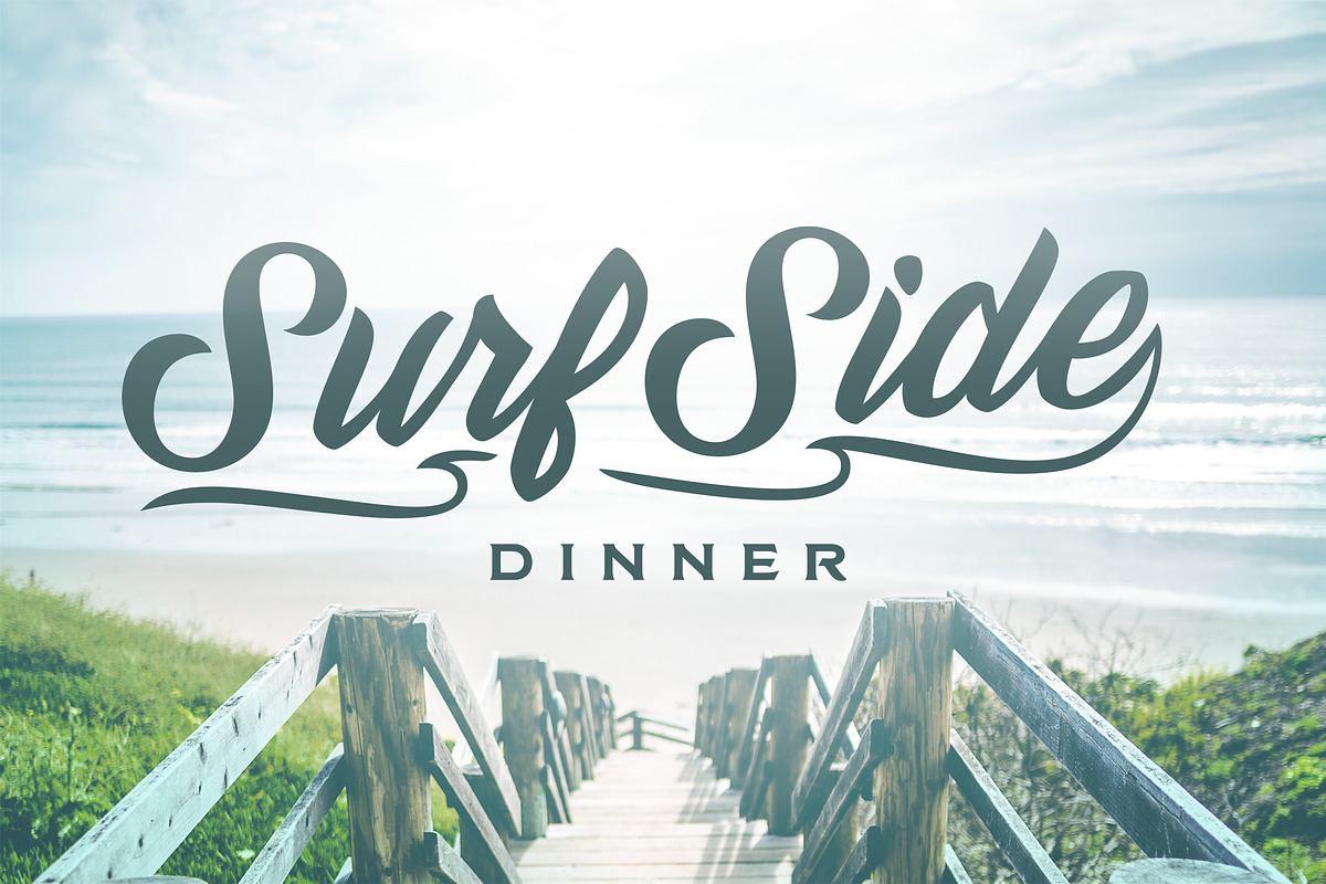 Daelo Script Typeface preview 2