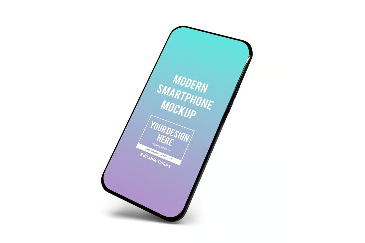 Modern Smartphone Mockup Template, an Android Mockup by DesignRushMarket (Photo 2 of 11)